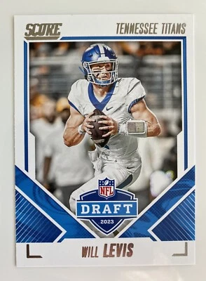 2023 Score NFL Draft #5 Will Levis (RC) ROOKIE CARD Tennessee Titans - Image 1 of 2