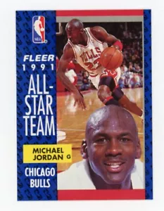 1991-92 Fleer Michael Jordan All-Star Chicago Bulls #211 - Picture 1 of 2