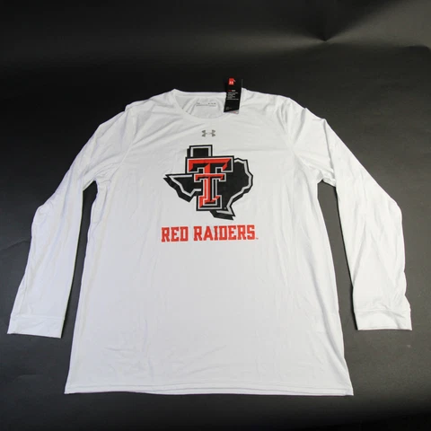 Texas Tech Red Raiders Under Armour HeatGear Long Sleeve Shirt Men's Used Cover