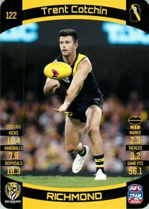 ✺New✺ 2020 RICHMOND TIGERS AFL Premiers Card TRENT COTCHIN Teamcoach