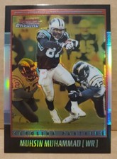2001 Topps Bowman Chrome Gold Refractor Muhsin Muhammad 78/99 Carolina Panthers 