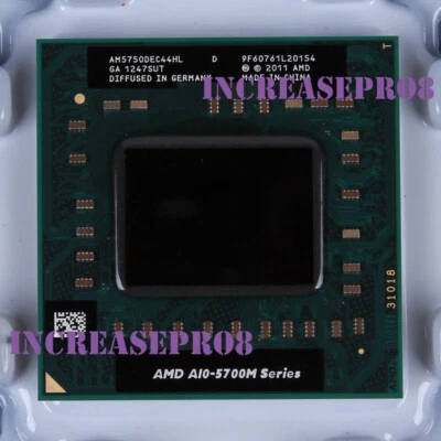AMD A10-Series A10-5750M Processor 2.5GHz AM5750DEC44HL CPU Socket FS1 2500 MHz - Image 1 of 4