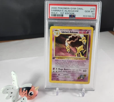 PSA 10 GEM MINT Sabrina's Alakazam 16/132 - 1st Ed Gym Challenge 2000 - Holo - Image 1 of 4