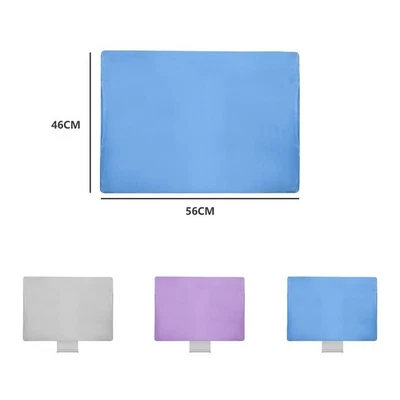 Soft Spandex Dust Cover for 24 Inch Monitor Grey Color with Elastic Hemming - Image 1 of 3