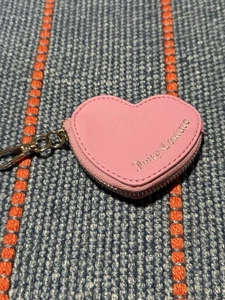 Portachiavi portamonete TULLE viola Juicy couture nuovo senza etichette a forma di cuore - Foto 1 di 7
