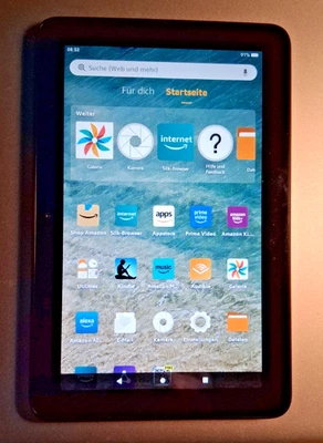 Amazon Fire 7 Tablet 12. Generation - neuestes Modell Schwarz mit Werbung - Bild 1 von 4