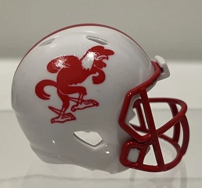 Casco profesional de bolsillo Jacksonville State Gamecocks personalizado blanco C-USA Foto 1 de 4