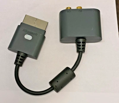 Gray MICROSOFT Xbox 360 AUDIO ADAPTER X808221-002 - Image 1 of 4