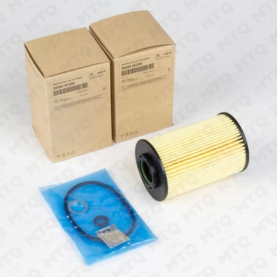 Nuevo filtro de aceite Hyundai Kia Genesis para 2006-10 Sonata V6 26320-3C250 (paquete de 2) Foto 1 de 4