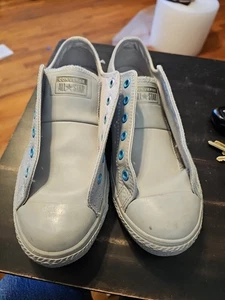 Zapatillas Converse Mujer Chuck Taylor All Star Lo Lu Gris 661837C Cuero Talla 5 - Imagen 1 de 8