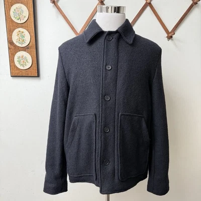 NWT H&M Men’s Wool Knit Navy Jacket Medium - Image 1 of 4
