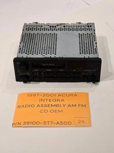 97-01 Acura Integra Radio Assembly AM FM CD 39100-ST7-A500 OEM - Bild 1 von 11