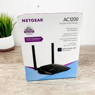 Netgear AC1200 WiFi Router Model: R6120 Wifi 5 Gaming,streaming. etc - Image 1 of 4