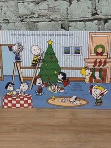 Vintage Peanuts Hallmark Urlaub Puzzle Grußkarte Geschenk versiegelt mit Umschlag - Bild 1 von 5