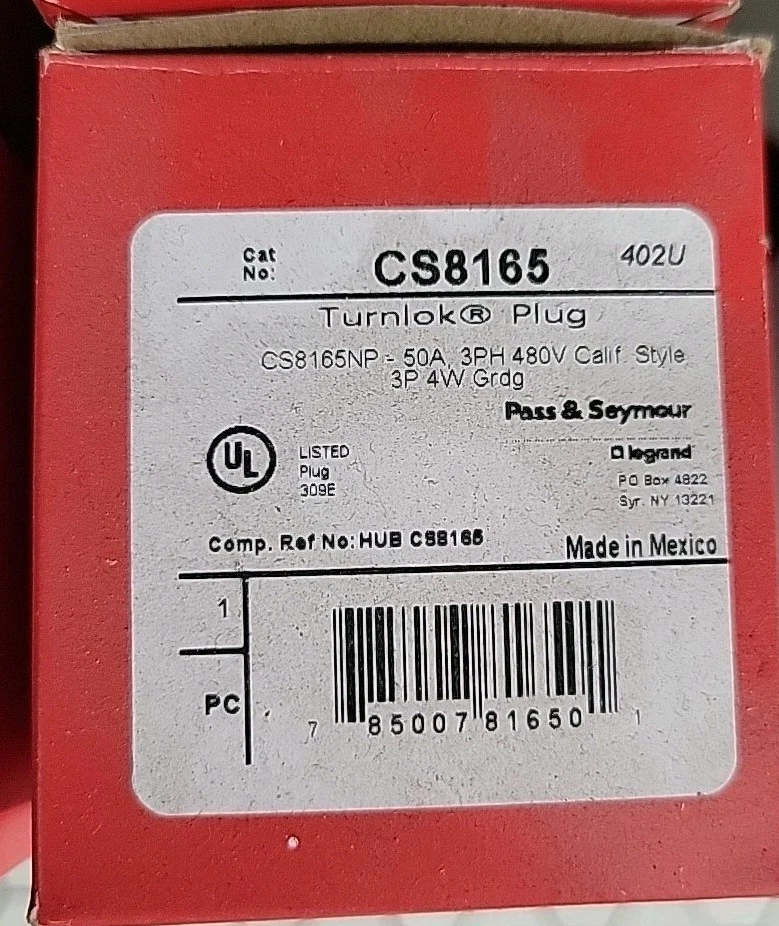 NUEVO - Pass & Seymour CS 8165 Foto 1 de 1