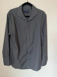 Camisa Stafford Signature de algodón sin planchar calce ceñido con botones para hombre talla 16 34-35 - Imagen 1 de 5
