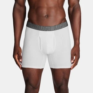 Men's Under Armour Performance Cotton 6" Boxer Briefs 3 Pack Medium White - Picture 1 of 4