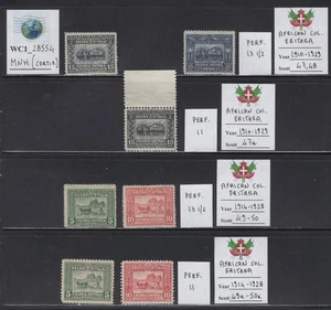 WC1_28554. ITALIAN COL.:ERITREA. 1910-29 AFRICAN THEMES sets w. varieties. MNH - Picture 1 of 1