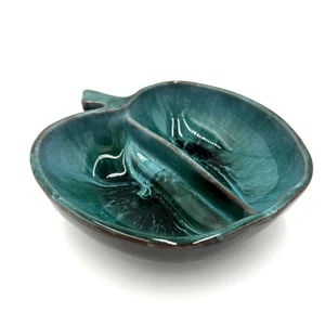 Vintage Blue Mountain Pottery Apple Shaped Dish 6"  BMP Canada - Collectible MCM - Picture 1 of 7