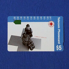 Telecom Australia Used Phone Card  - $5 Australian Red Cross Society