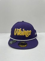 Rope Sideline Fitted Hat Cap Purple 