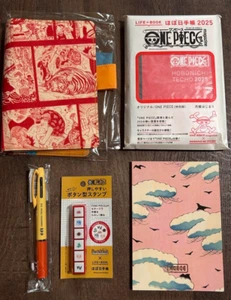 Hobonichi 2025 ONE PIECE A6 Planner Diary Notebook ASL Red Cover Pen note Stamps - Picture 1 of 16