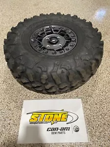 U 2020-2024 CAN-AM MAVERICK X3 XRS WHEEL BEADLOCK 14x7 MAXXIS 32X10X14 TIRE - Picture 1 of 10