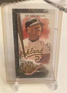 2022 Topps Allen & Ginter Rickey Henderson #12 Black Border Mini 