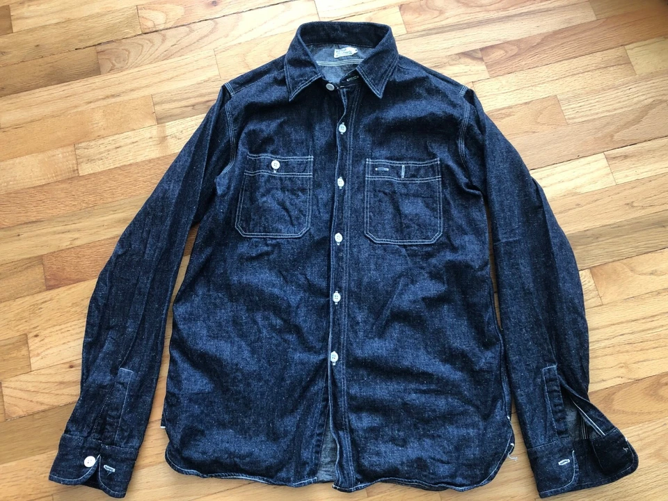 Warehouse Duck Digger牛仔衬衫,尺寸 36 — 第 1/4 张图片