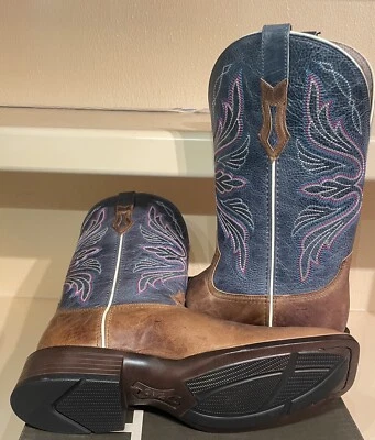 Ariat® Ladies Edgewood Almond Buff Sqaure Toe Boots 10040349 Size 10 Women - Image 1 of 4