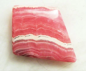 37 cts VERY NICE VINTAGE 26 x 22 x 5 mm FREEFORM RHODOCHROSITE CAB ARGENTINA # 2 - Picture 1 of 1