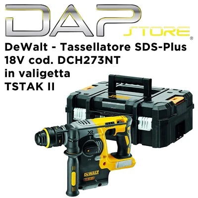 DEWALT -Tassellatore SDS-Plus 18V cod. DCH273NT in valigetta TSTAK II