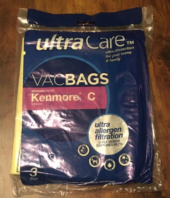 (5) Style C Allergen Filtration Vacuum Bags Fits for Kenmore Canister Vacuums - Image 1 of 2