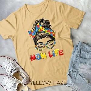 Womens Autistic Autism Awareness Mom Life Shirts Women Mother T-Shirt - Picture 1 of 11