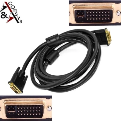 1.5m DVI 24+5 Premium Kabel Dual-Link Full HD Ferrit PC Monitor TV - Bild 1 von 4