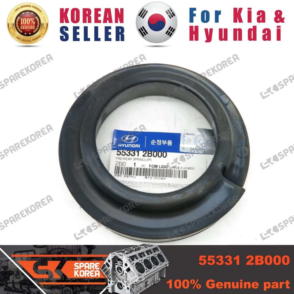 Original/OEM 553312B000 ALMOHADILLA-RESORTE TRASERO, UPR para Hyundai Santa Fe CM 06 Foto 1 de 1