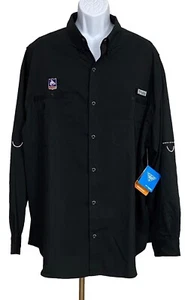 Columbia PFG XXL UPF 40 Tamiami Black Long Sleeve Shirt 2X NWT Fishing Outdoors - Picture 1 of 11