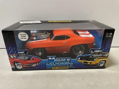 Muscle Machines 69’ Camaro Orange 1:18 Scale #71165 - Image 1 of 4