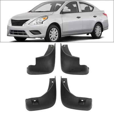 4pcs Front&Rear Wheel Mud Flaps Splash Guards For Nissan Versa Sedan 2011-2019 - Image 1 of 4
