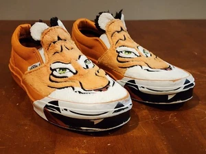 Vans Discovery Project Cat Toddler Shoes Size 3 Protect Tigers Brown Faux Fur - Picture 1 of 10