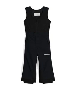 Spyder Expedition Snow Bib Kids 4 Black Stretch Insulated Wide Leg SKi ERK1649 - Picture 1 of 10