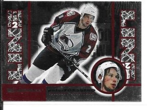 97-98 Donruss Line 2 Line Peter Forsberg Insert Card /4000 #4