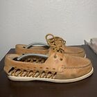 Sperry Top-Sider Shoes A/O Haven Leather Boat Brown Style SST95542 Women's 9.5 M