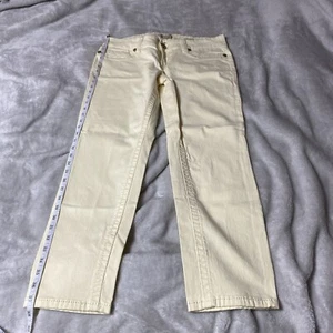 SEVEN7 Premium Denim Brand Skinny Pale Yellow Jeans Women’s Size 32 - Picture 1 of 7