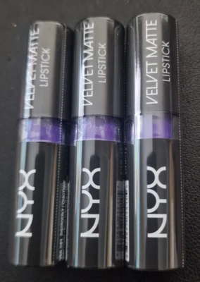 3x NYX Velvet Matte Lipstick VMLS01 Disorderly Long Lasting Sealed - Image 1 of 4