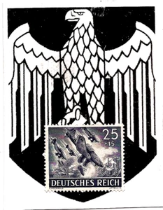 WW2 Nazi Deutschland Post 1943 Drittes Reich STUKA Tauchbomber Briefmarke postfrisch ** - Bild 1 von 1