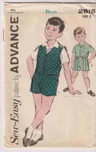 2815 ADVANCE c.1963 - SHIRT WESTE & SHORTS - JUNGEN Gr. 2 - Bild 1 von 2