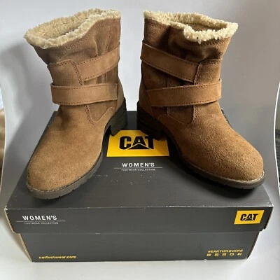 Caterpillar CAT Mujer Jory Zapatos Botas Caramelo Marrón Piel Talla 6 Como Nuevo P309110 Foto 1 de 4