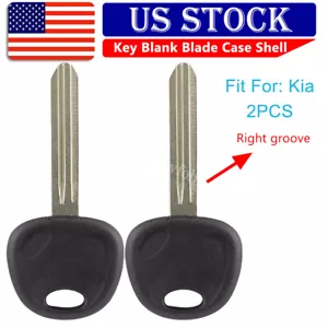 2PCS for 2010 2011 2012 2013 Kia Forte Uncut Ignition Key Blank Blade NO Chip - Picture 1 of 7
