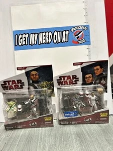 Juego de 2 Star Wars Clone Wars Yoda, Clone Trooper Jek and Rys, Teniente Thire - Imagen 1 de 5